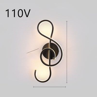 LED Wall Lamp Nordic Minimalist Bedroom Bedside Lighting Fixture