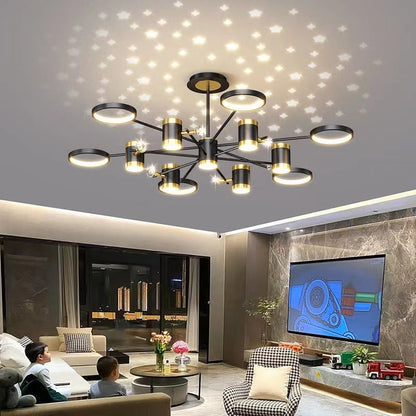 Light Luxury ChandelierLight Luxury Chandelier Nordic Star Lamp Combination Whole House Package