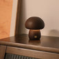 INS Wooden Cute Mushroom LED Night Light with Touch Switch Lamp