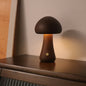 INS Wooden Cute Mushroom LED Night Light with Touch Switch Lamp