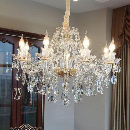 Luxury Crystal Chandelier for Living Room – Elegant Ceiling Light