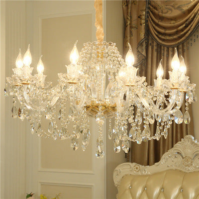 Luxury Crystal Chandelier for Living Room – Elegant Ceiling Light