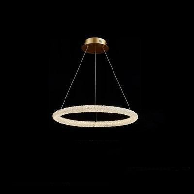 Internet Celebrity Ring Lamp Crystal Chandelier Lighting Fixture