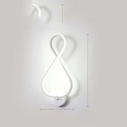 LED Wall Lamp Nordic Minimalist Bedroom Bedside Lighting Fixture