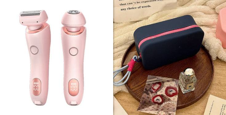 2 in 1 Hair Removal Epilator USB Trimmer Women Face Leg Bikini Shaver.