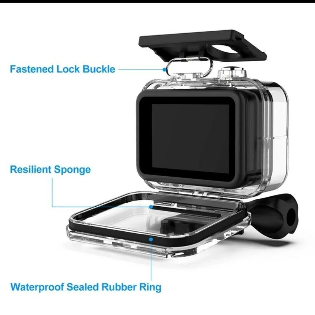 For GoprGoPro Hero 11/10/9 Black Waterproof Housing Case for Diving Protectiono Hero 11 10 9 Black Underwater Waterproof Housing Case Diving Protect
