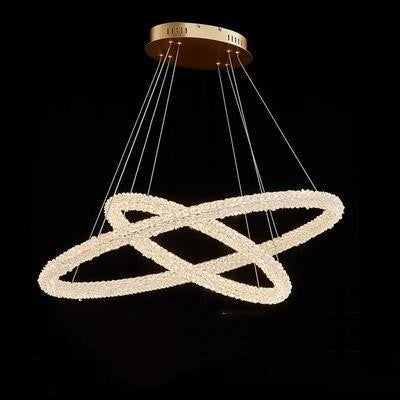 Internet Celebrity Ring Lamp Crystal Chandelier Lighting Fixture