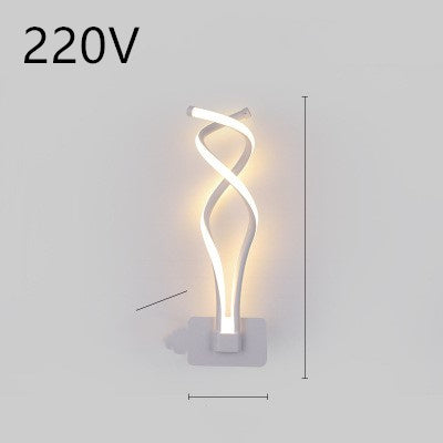 LED Wall Lamp Nordic Minimalist Bedroom Bedside Lighting Fixture