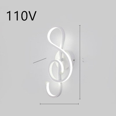 LED Wall Lamp Nordic Minimalist Bedroom Bedside Lighting Fixture