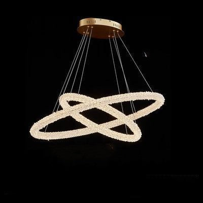 Internet Celebrity Ring Lamp Crystal Chandelier Lighting Fixture