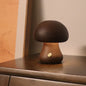 INS Wooden Cute Mushroom LED Night Light with Touch Switch Lamp