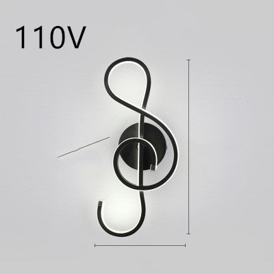 LED Wall Lamp Nordic Minimalist Bedroom Bedside Lighting Fixture