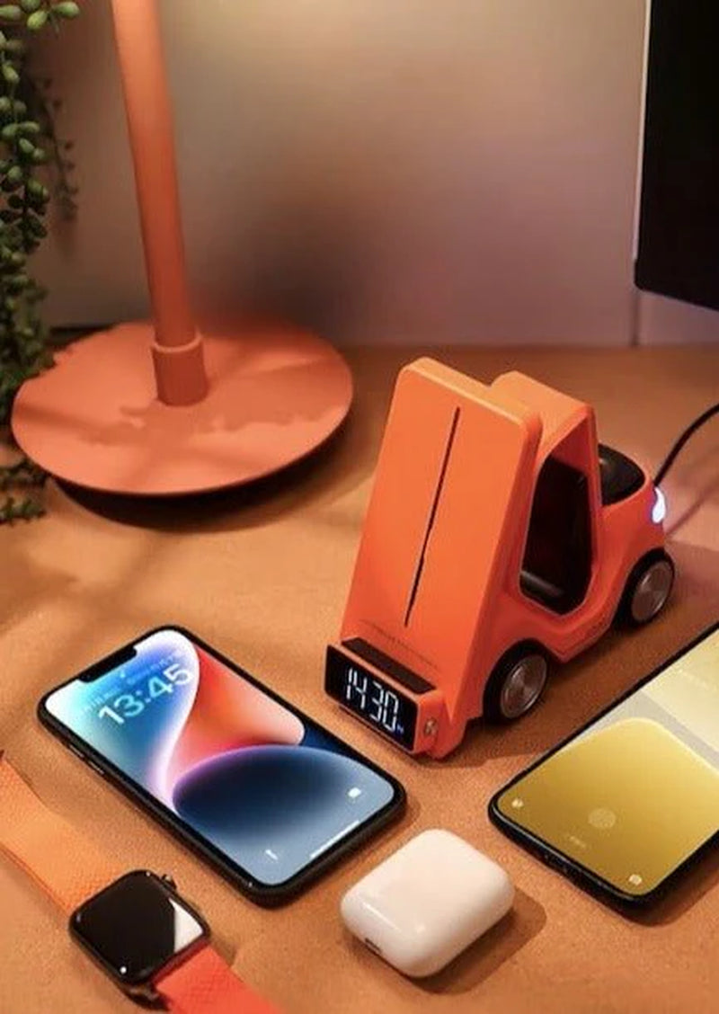 4 in 1 Forklift Fast Wireles4 in 1 Fast Wireless Charging Dock for iPhone, AirPods & Apple Watchs Charging Station Dock for Iphone, Airpods & Apple Watch