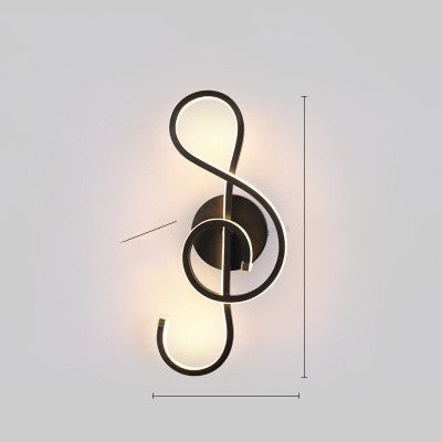 LED Wall Lamp Nordic Minimalist Bedroom Bedside Lighting Fixture