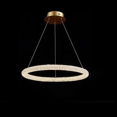 Internet Celebrity Ring Lamp Crystal Chandelier Lighting Fixture