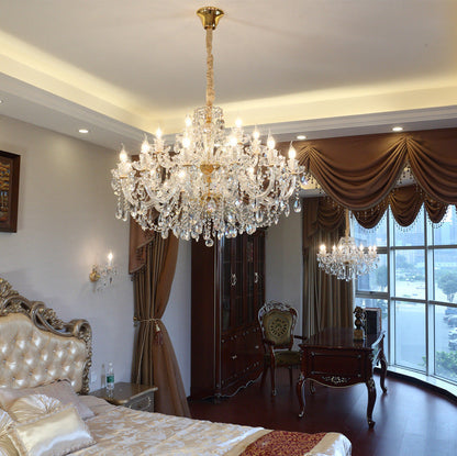 Luxury Crystal Chandelier for Living Room – Elegant Ceiling Light