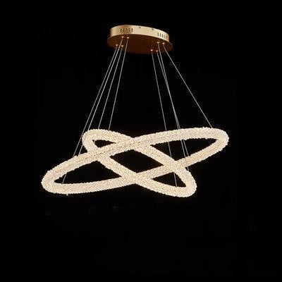 Internet Celebrity Ring Lamp Crystal Chandelier Lighting Fixture