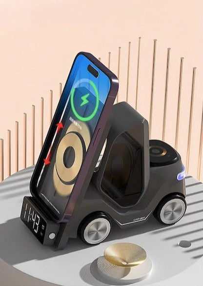 4 in 1 Forklift Fast Wir4 in 1 Fast Wireless Charging Dock for iPhone, AirPods & Apple Watcheless Charging Station Dock for Iphone, Airpods & Apple Watch