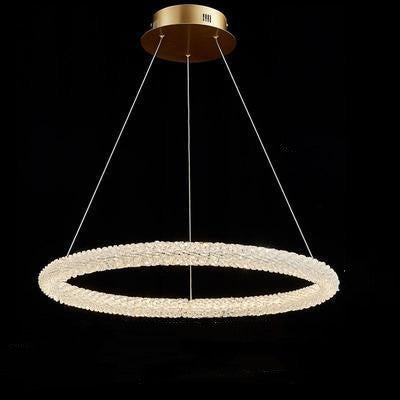 Internet Celebrity Ring Lamp Crystal Chandelier Lighting Fixture