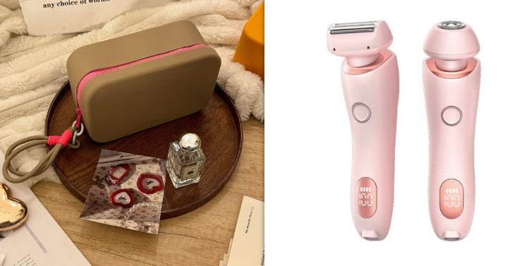 2 in 1 Hair Removal Epilator USB Trimmer Women Face Leg Bikini Shaver.