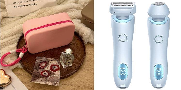 2 in 1 Hair Removal Epilator USB Trimmer Women Face Leg Bikini Shaver.
