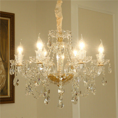 Luxury Crystal Chandelier for Living Room – Elegant Ceiling Light