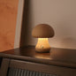 INS Wooden Cute Mushroom LED Night Light with Touch Switch Lamp