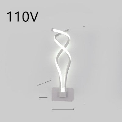 LED Wall Lamp Nordic Minimalist Bedroom Bedside Lighting Fixture
