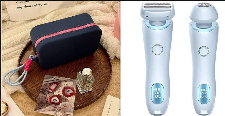 2 in 1 Hair Removal Epilator USB Trimmer Women Face Leg Bikini Shaver.