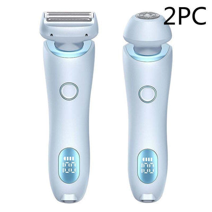 2 in 1 Hair Removal Epilator USB Trimmer Women Face Leg Bikini Shaver.