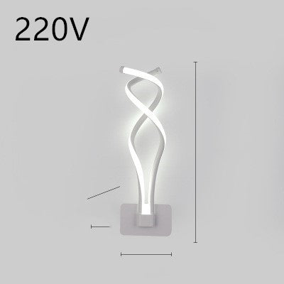 LED Wall Lamp Nordic Minimalist Bedroom Bedside Lighting Fixture