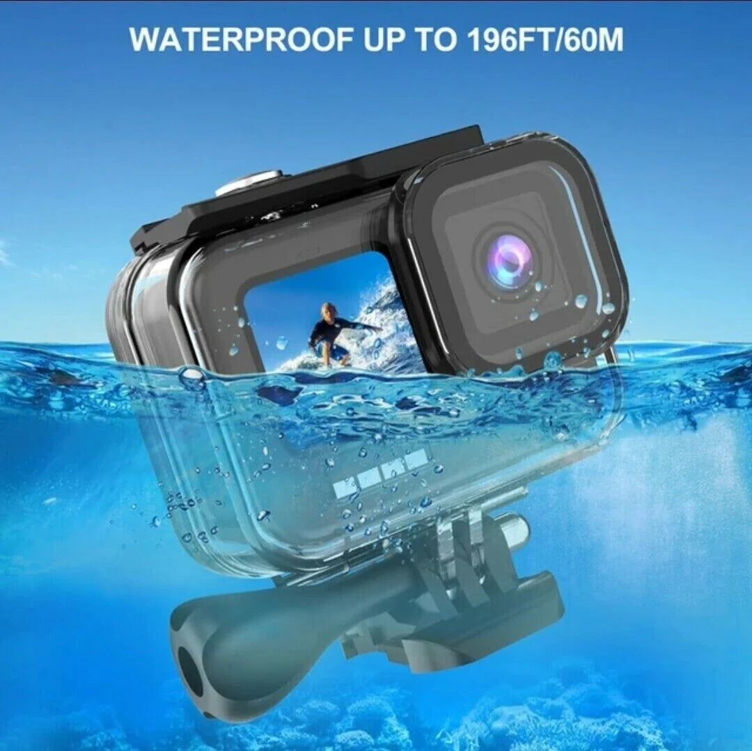 For Gopro HGoPro Hero 11/10/9 Black Waterproof Housing Case for Diving Protectionero 11 10 9 Black Underwater Waterproof Housing Case Diving Protect