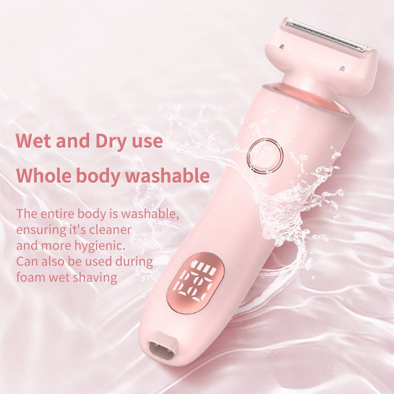 2 in 1 Hair Removal Epilator USB Trimmer Women Face Leg Bikini Shaver.