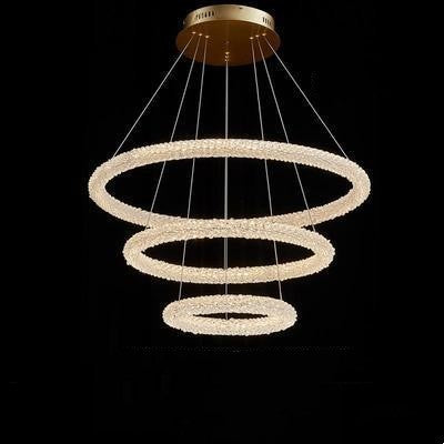 Internet Celebrity Ring Lamp Crystal Chandelier Lighting Fixture