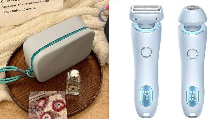 2 in 1 Hair Removal Epilator USB Trimmer Women Face Leg Bikini Shaver.