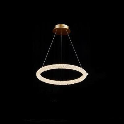 Internet Celebrity Ring Lamp Crystal Chandelier Lighting Fixture