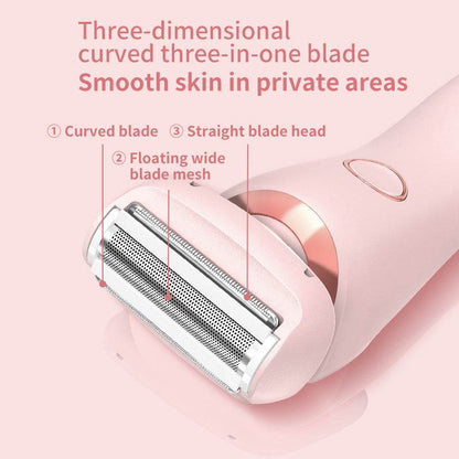 2 in 1 Hair Removal Epilator USB Trimmer Women Face Leg Bikini Shaver.