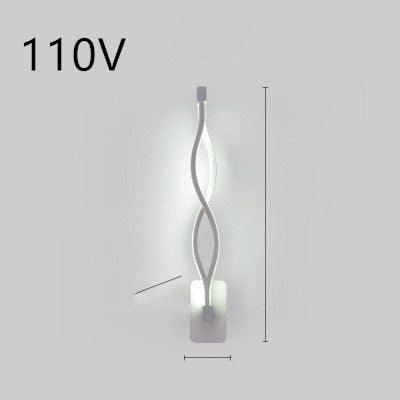 LED Wall Lamp Nordic Minimalist Bedroom Bedside Lighting Fixture