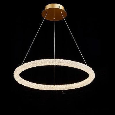 Internet Celebrity Ring Lamp Crystal Chandelier Lighting Fixture