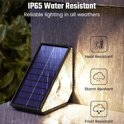 LED Solar Step Lights Warm RGB Solar Outdoor Lights Waterproof Outdoor Stair Lights Outdoor Garden Lights Solar Lamp Outdoor