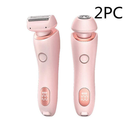 2 in 1 Hair Removal Epilator USB Trimmer Women Face Leg Bikini Shaver.
