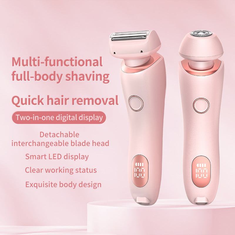 2 in 1 Hair Removal Epilator USB Trimmer Women Face Leg Bikini Shaver.