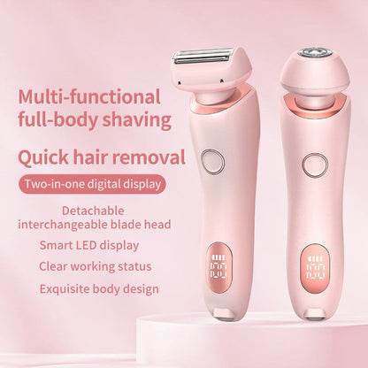 2 in 1 Hair Removal Epilator USB Trimmer Women Face Leg Bikini Shaver.