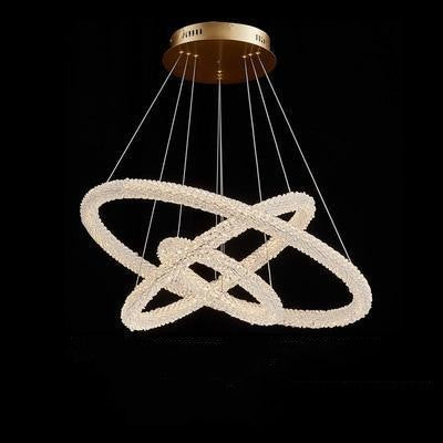 Internet Celebrity Ring Lamp Crystal Chandelier Lighting Fixture