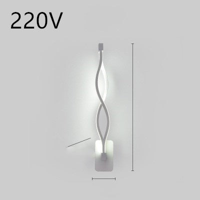 LED Wall Lamp Nordic Minimalist Bedroom Bedside Lighting Fixture