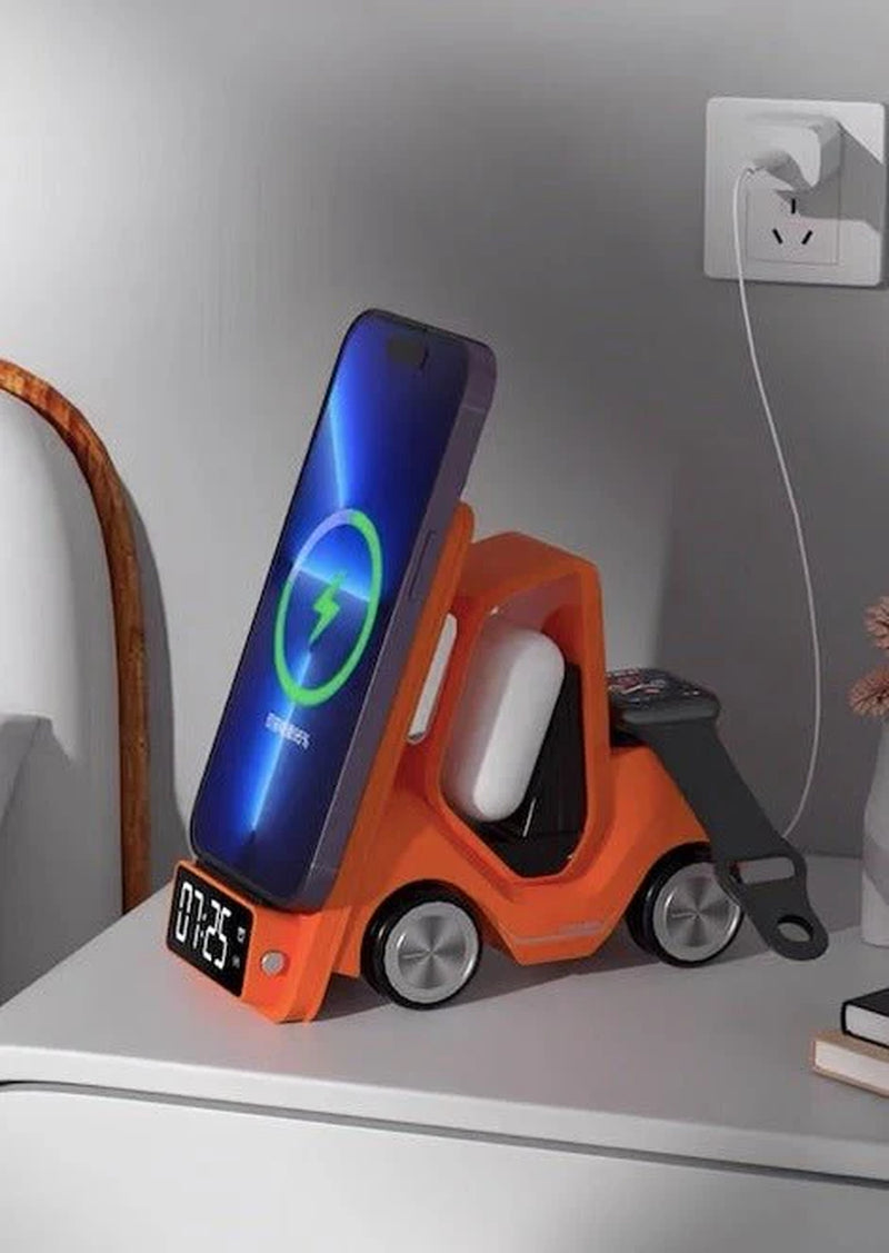 4 in 1 Forklift Fast Wire4 in 1 Fast Wireless Charging Dock for iPhone, AirPods & Apple Watchless Charging Station Dock for Iphone, Airpods & Apple Watch