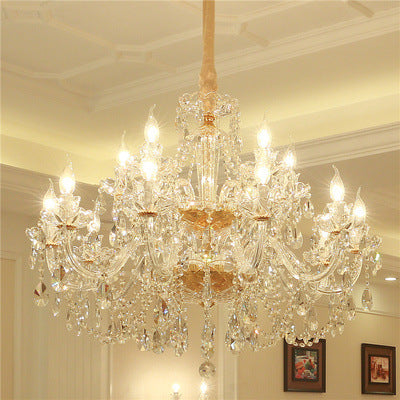 Luxury Crystal Chandelier for Living Room – Elegant Ceiling Light