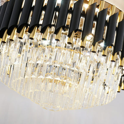 LED Frequency Conversion Crystal Chandelier with Fan Light