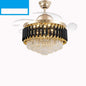 LED Frequency Conversion Crystal Chandelier with Fan Light