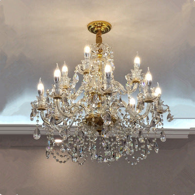 Luxury Crystal Chandelier for Living Room – Elegant Ceiling Light